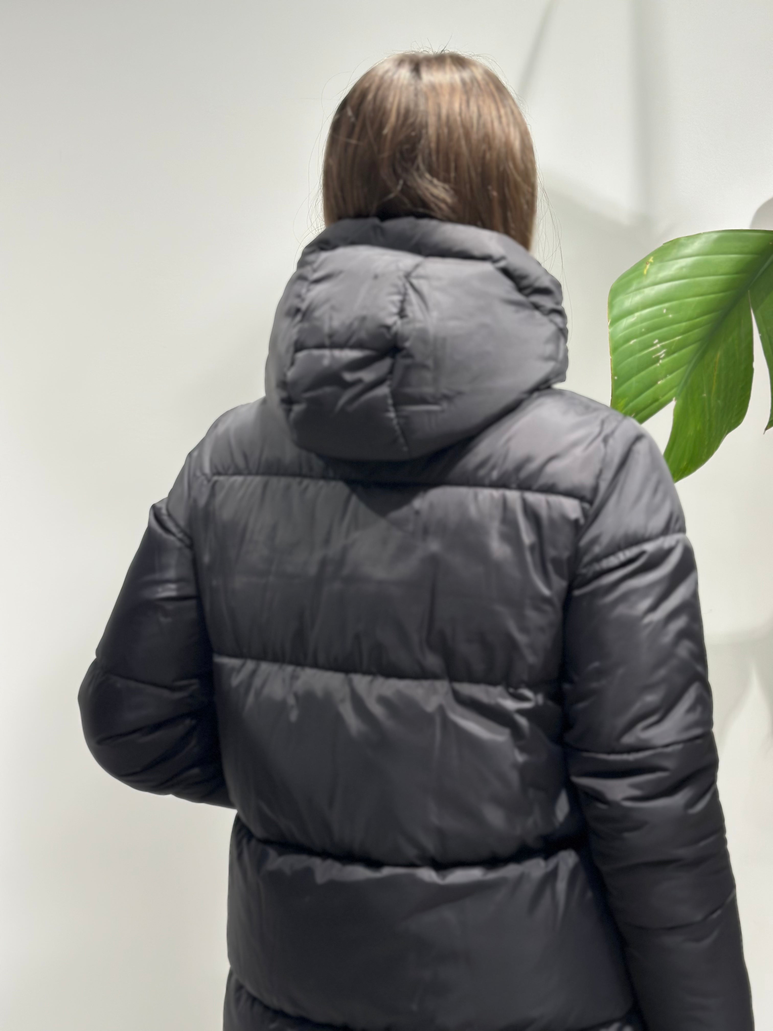 Piumino Lokita Lungo Nero