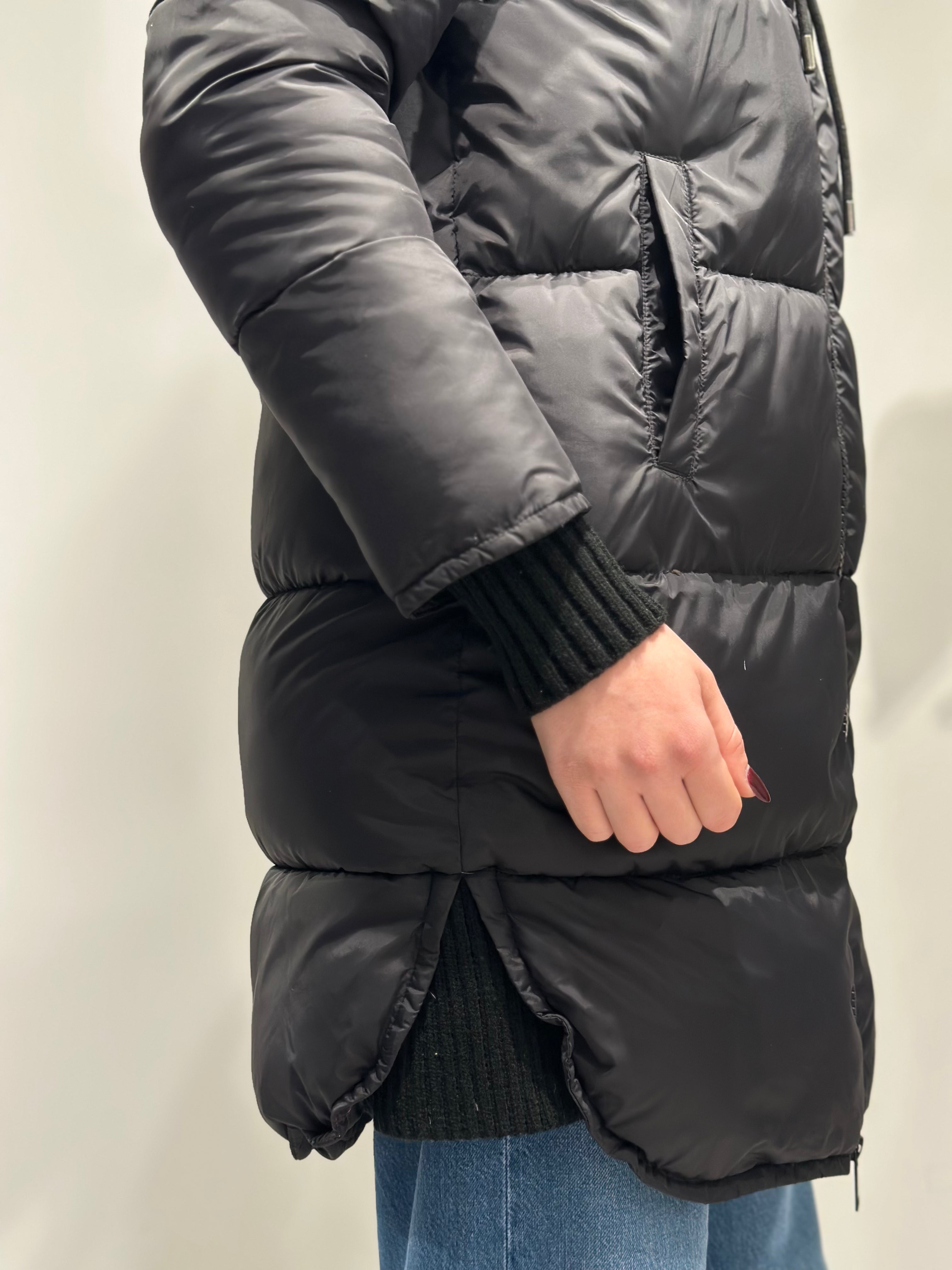 Piumino Lokita Lungo Nero