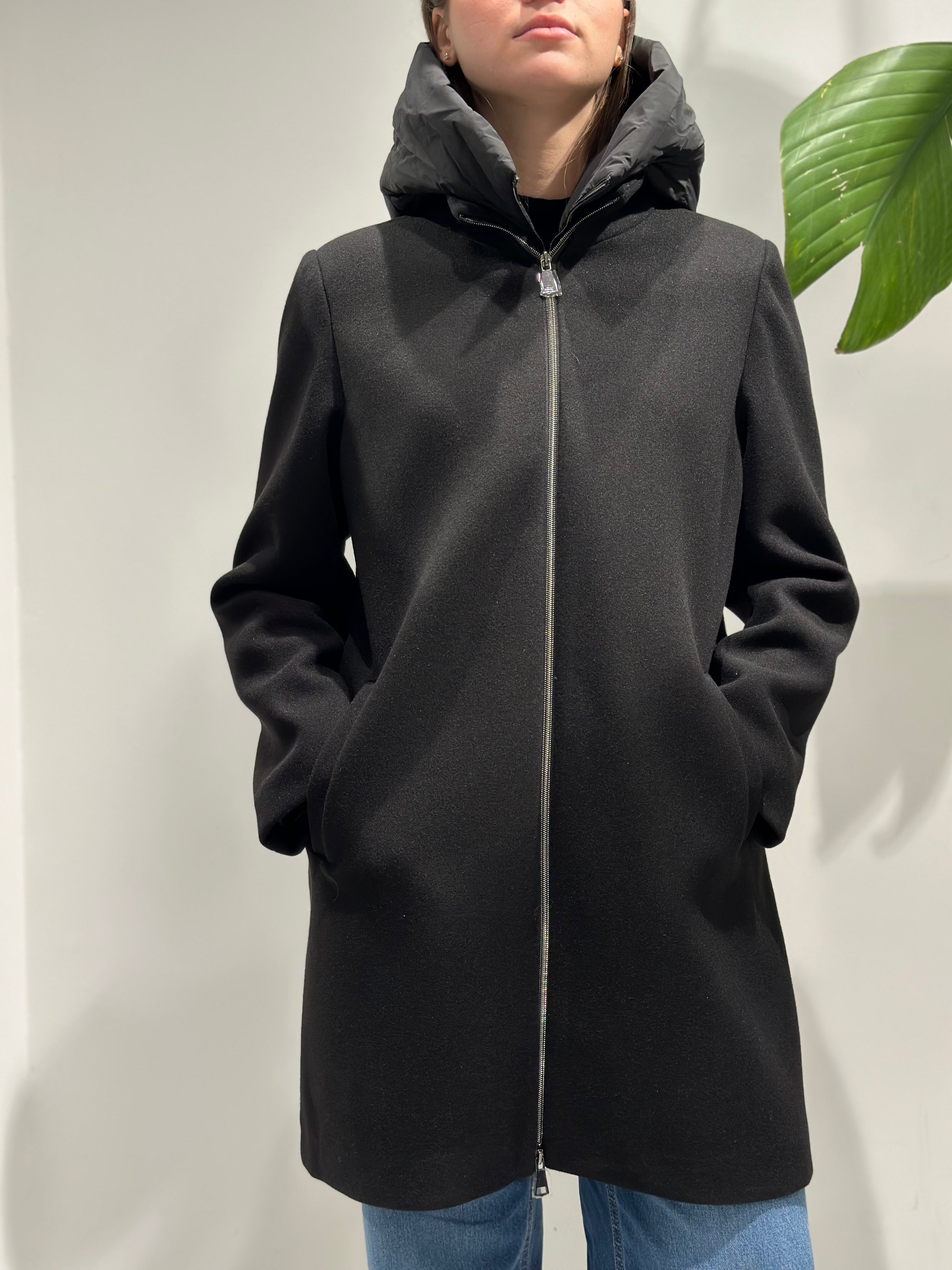 Cappotto Lokita Combinato Nero