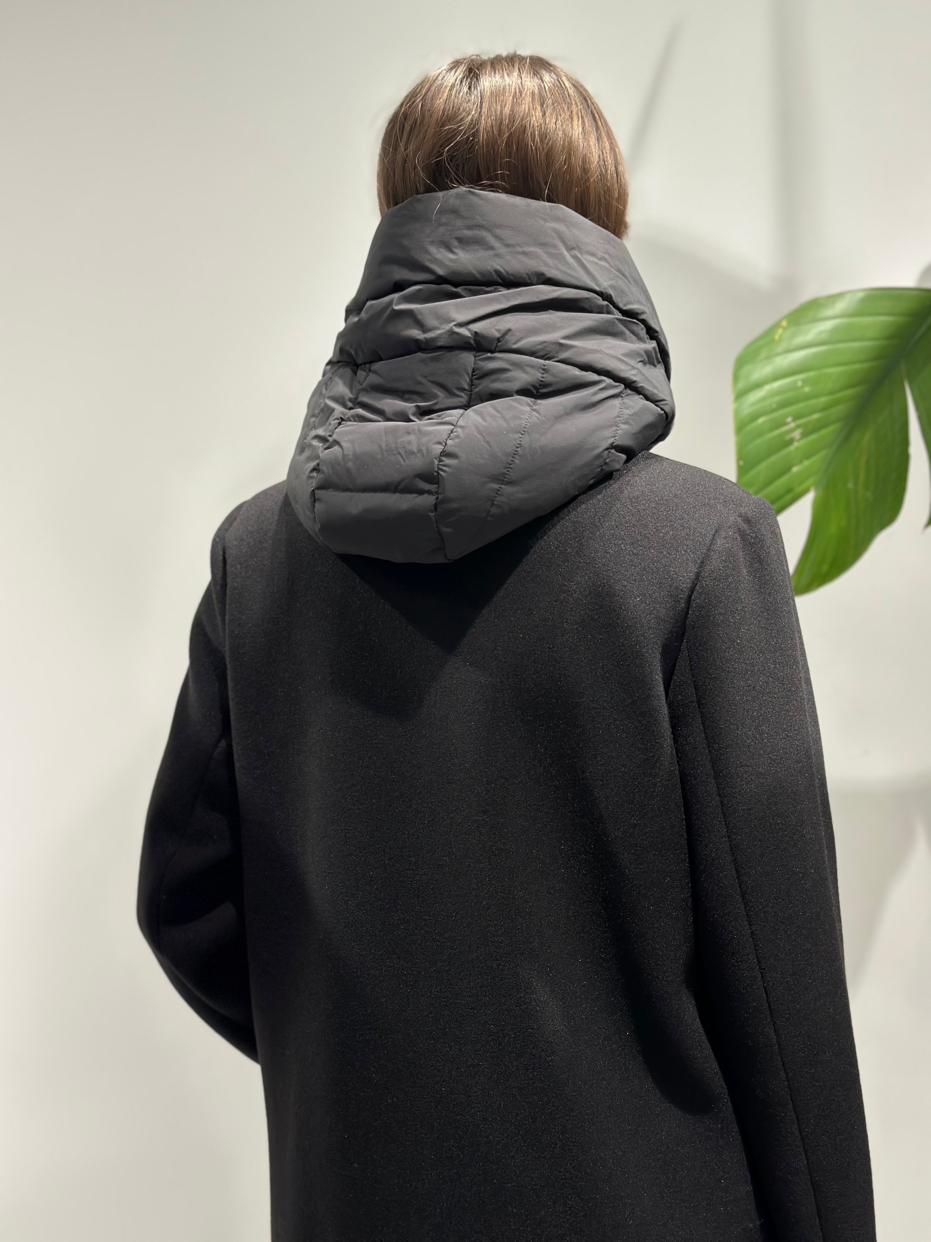 Cappotto Lokita Combinato Nero