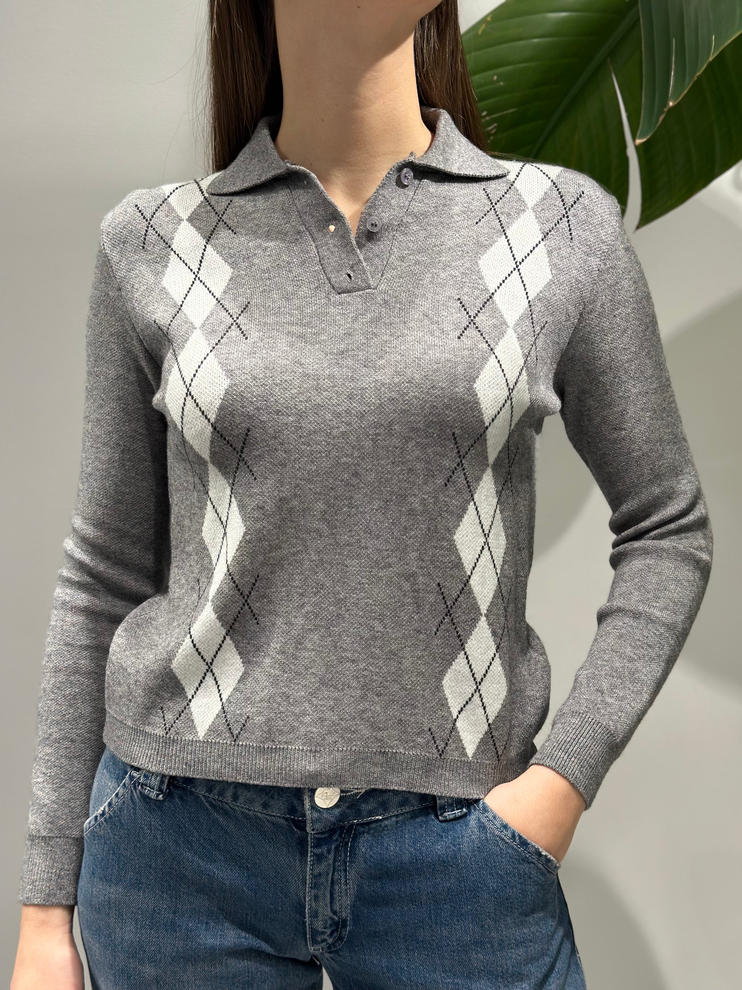 Polo Lokita Rombi Grigia