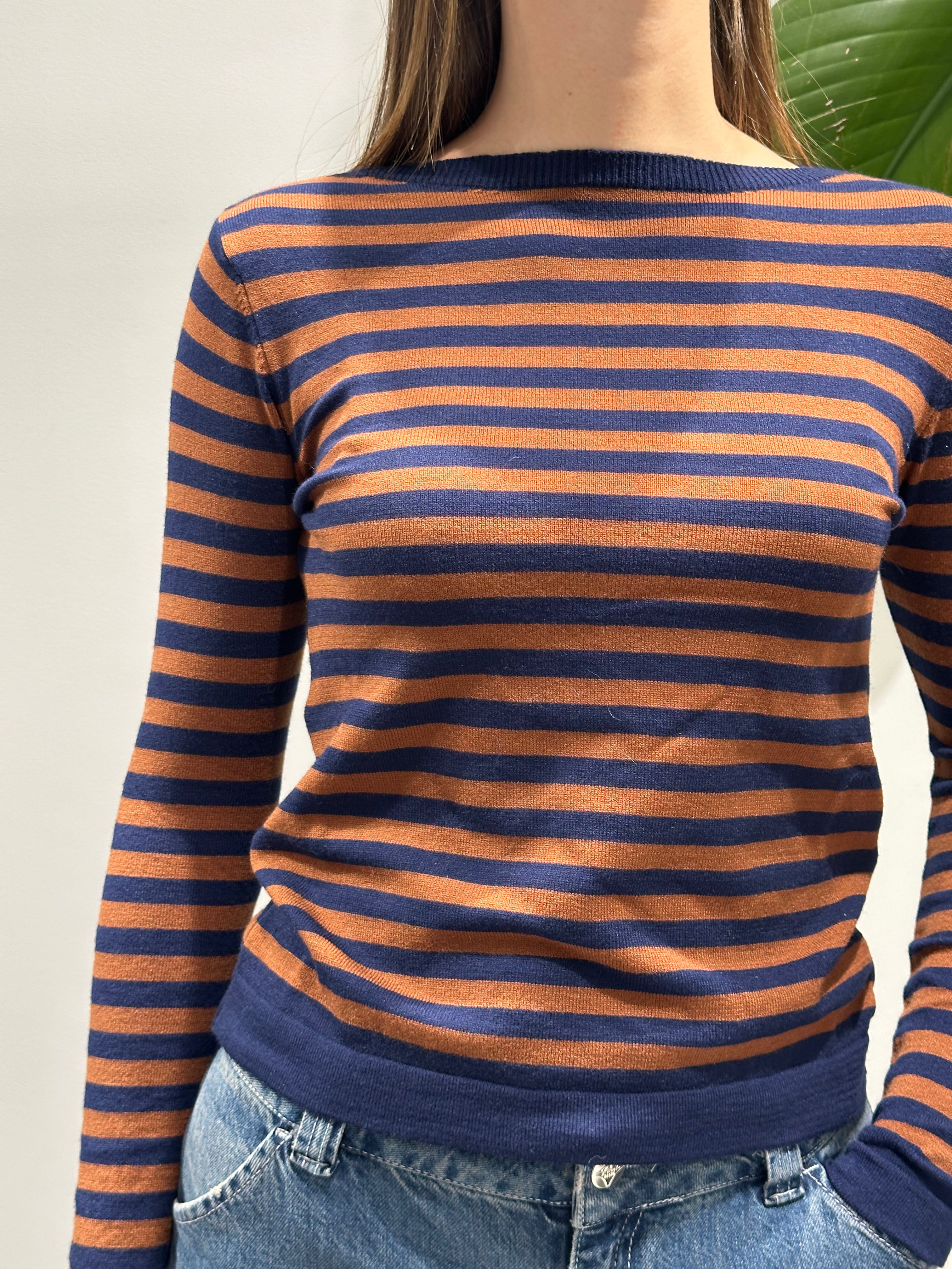 Maglioncino Lokita Righe Terra