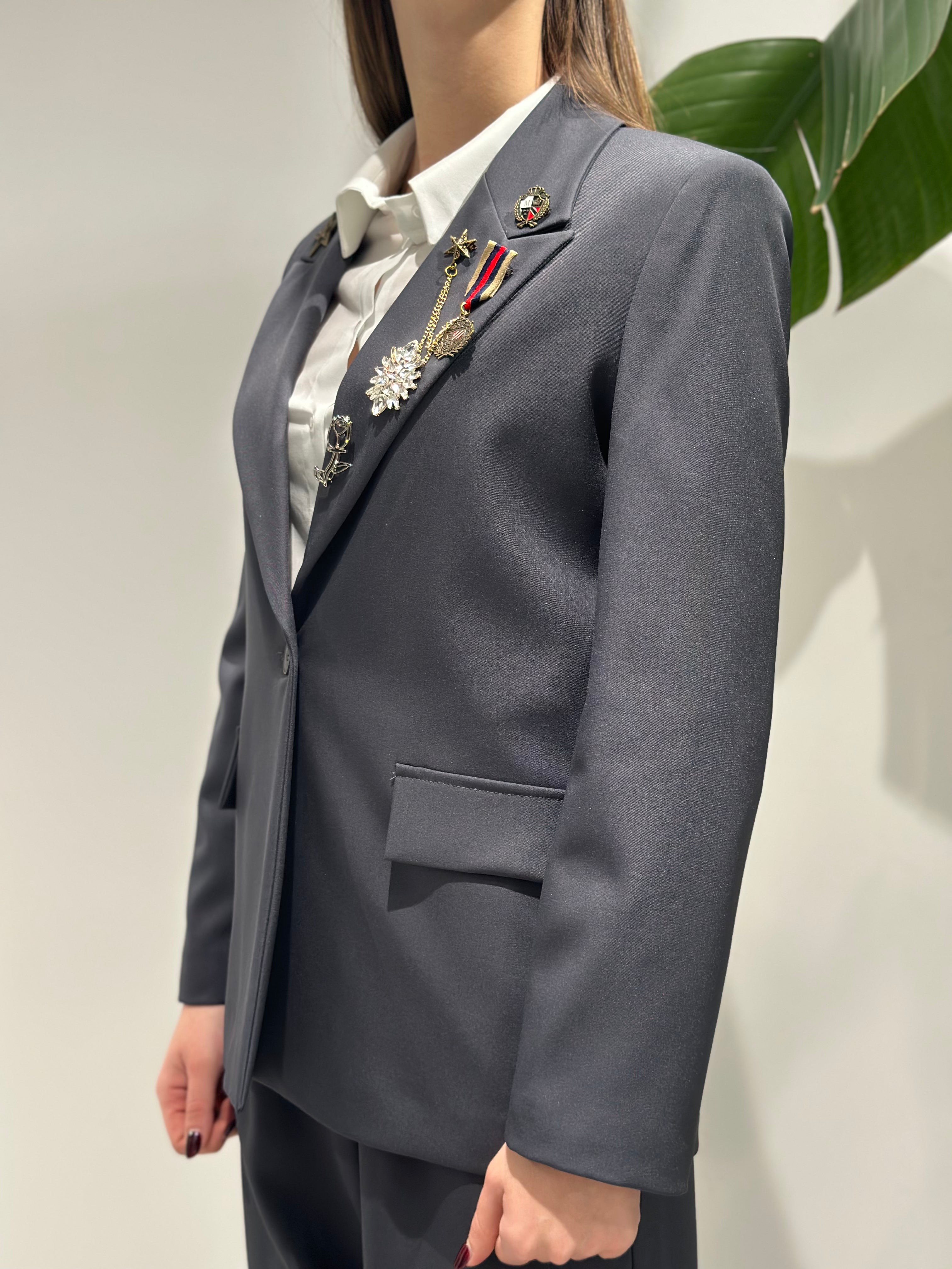 Giacca Lokita Grigia Spille 903