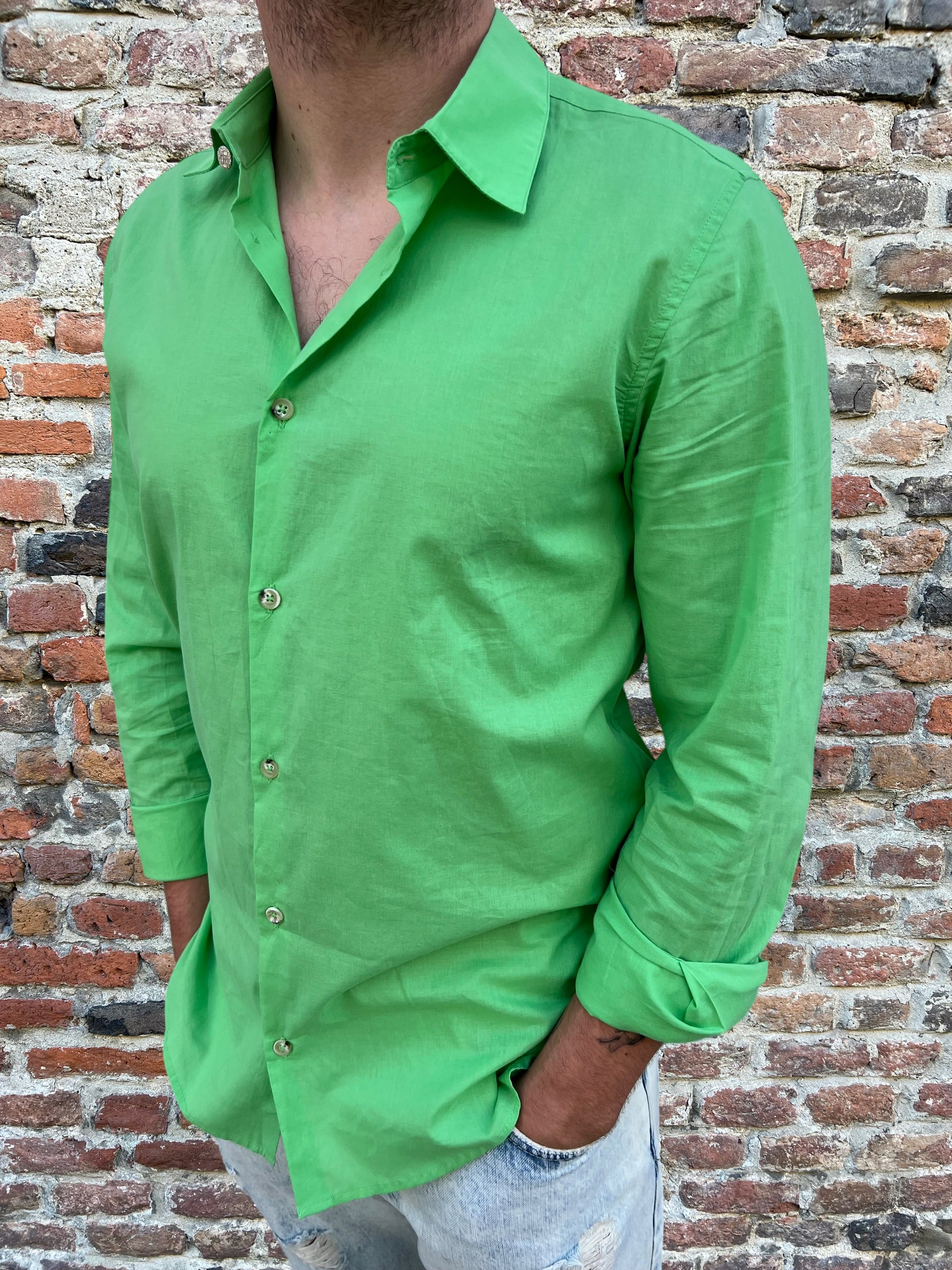 Camicia Berna Verde 437 (8441889390932)