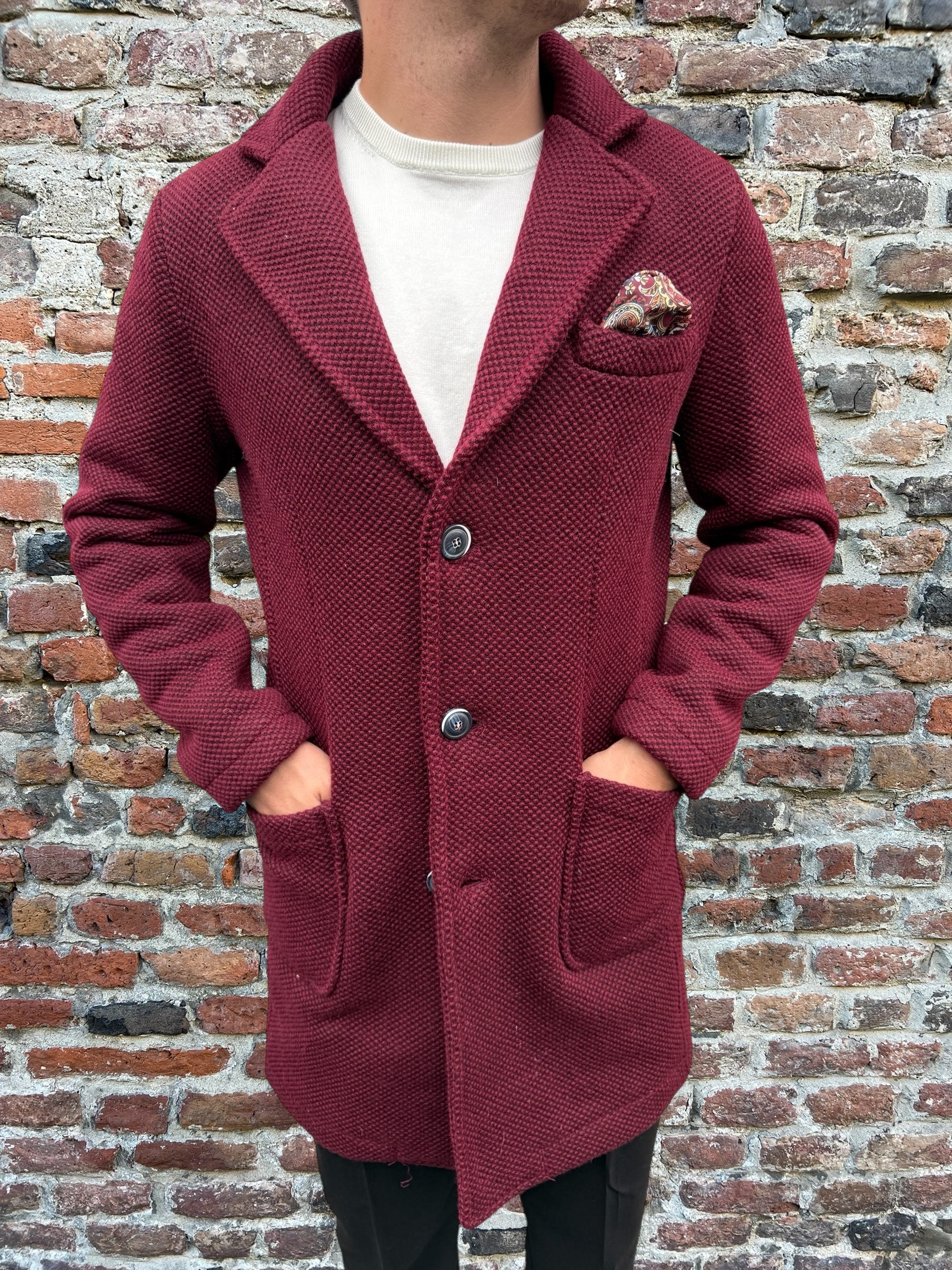 Cappotto V2 Punto di Riso Bordeaux (12245095776596)