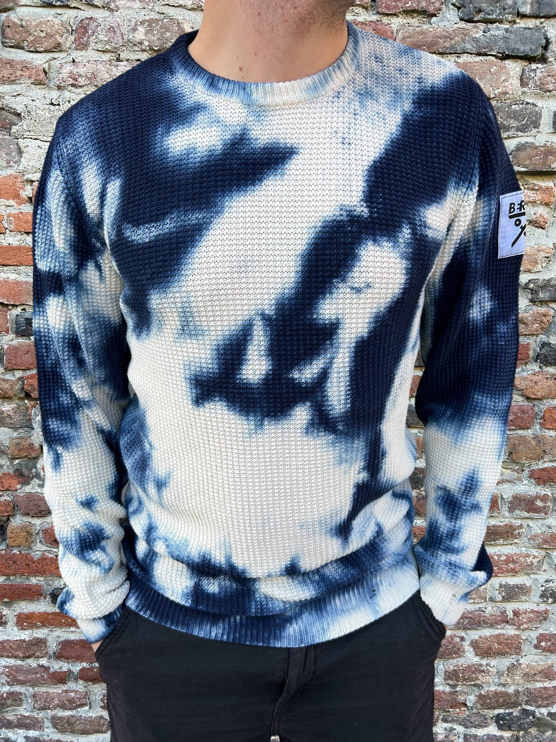 Maglioncino Berna Tye-Dye Blu (8874906517844)