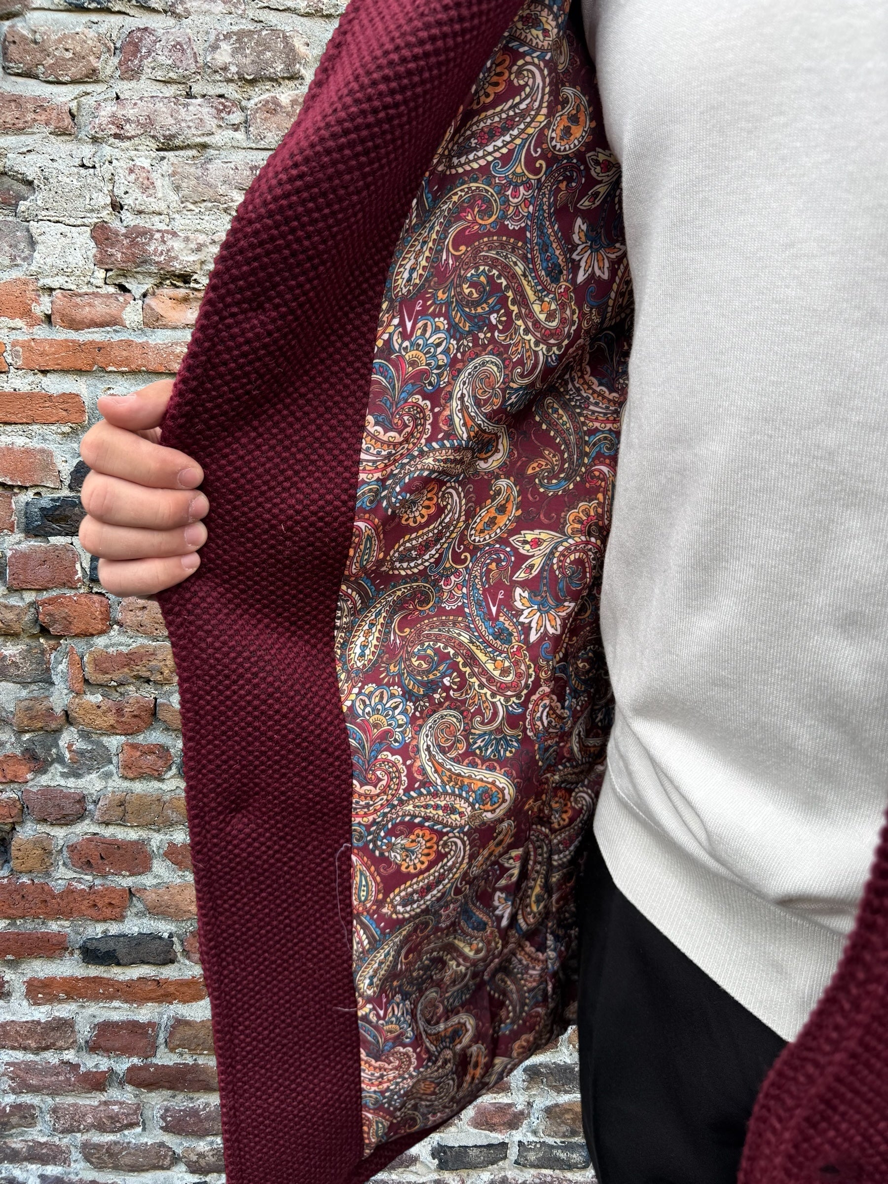 Cappotto V2 Punto di Riso Bordeaux (12245095776596)