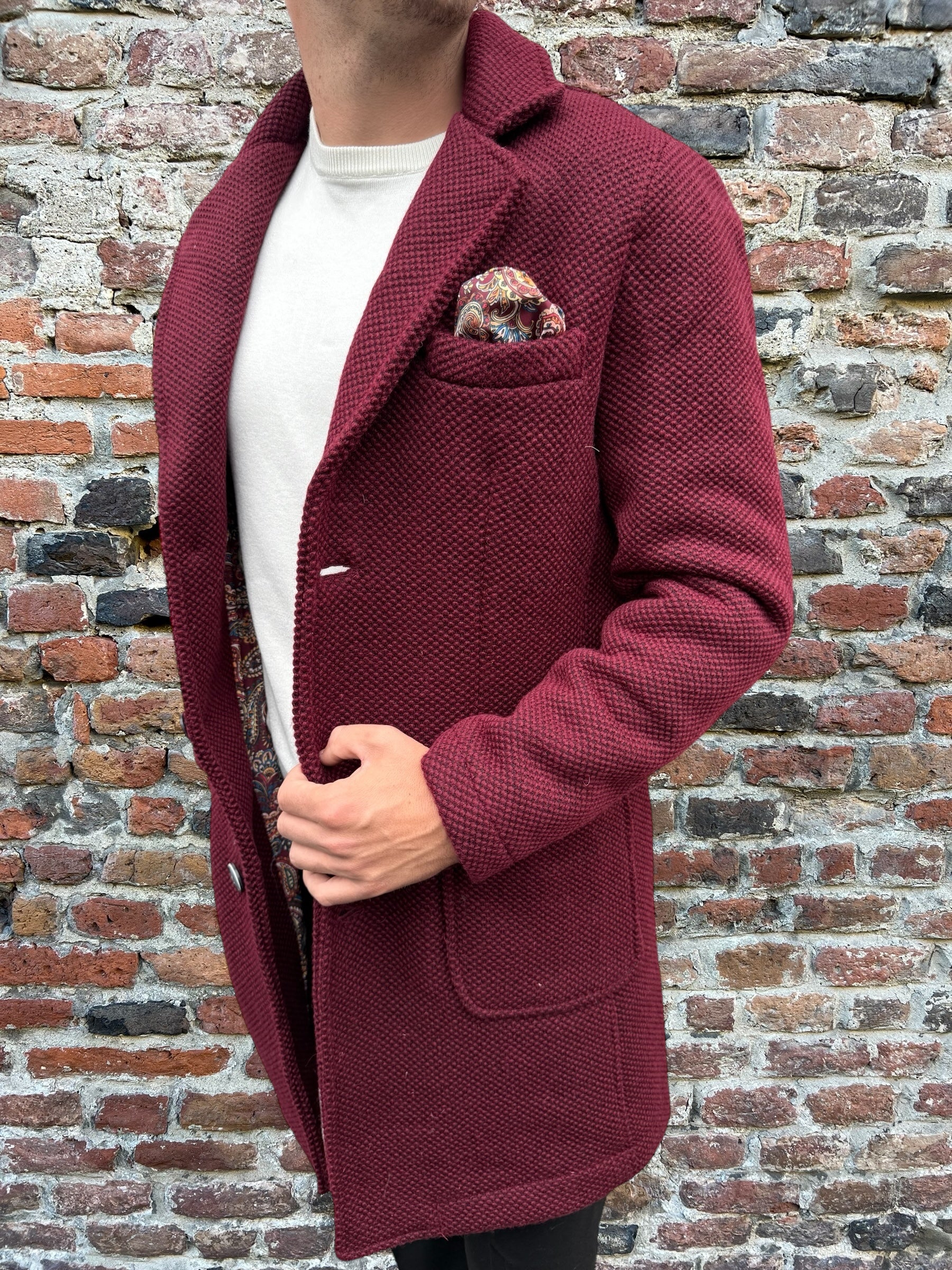 Cappotto V2 Punto di Riso Bordeaux (12245095776596)
