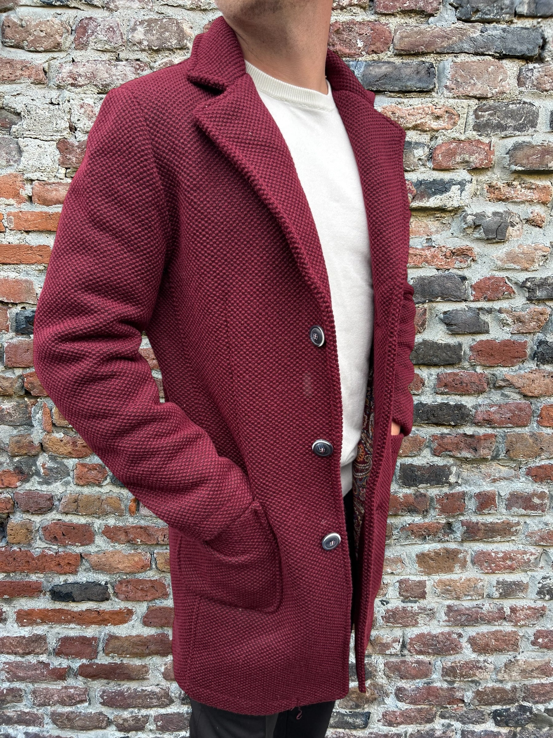 Cappotto V2 Punto di Riso Bordeaux (12245095776596)