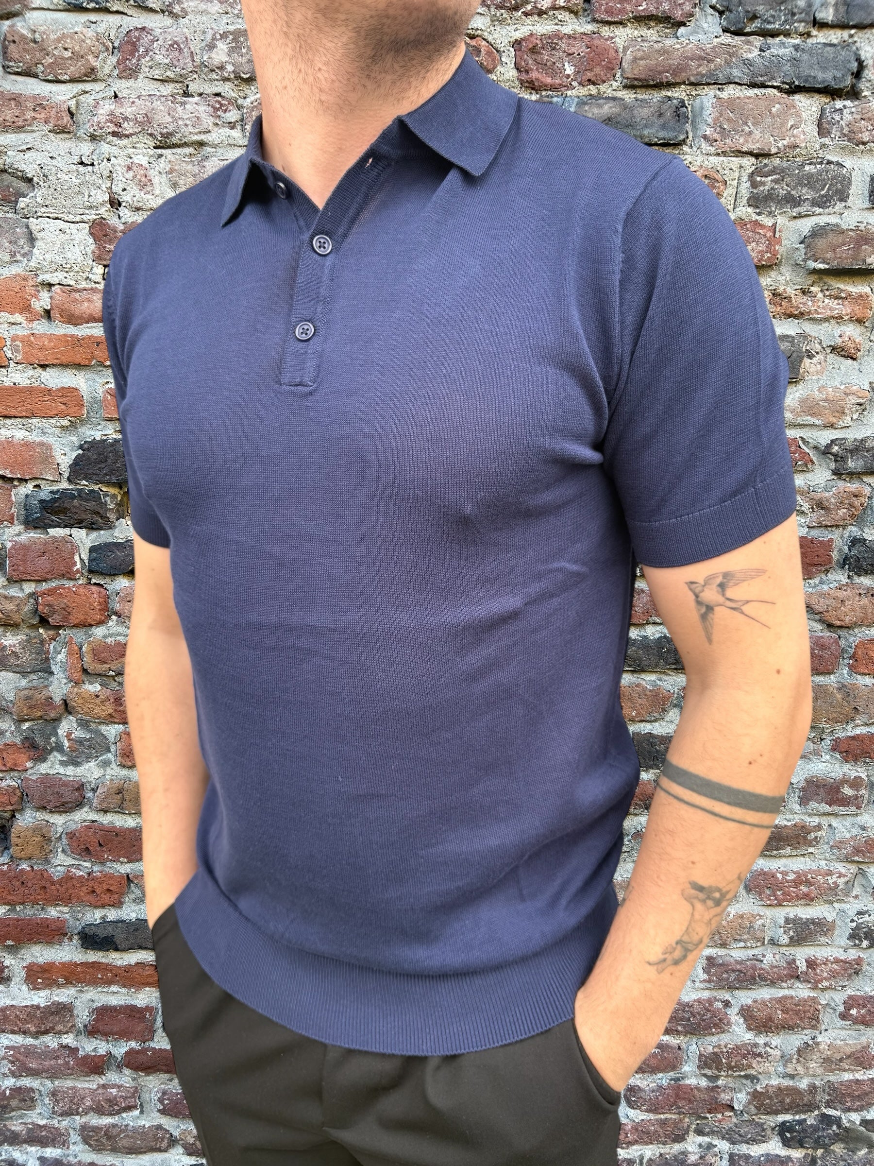 Polo Over-D Maglia Blu M02 (11988442480980)
