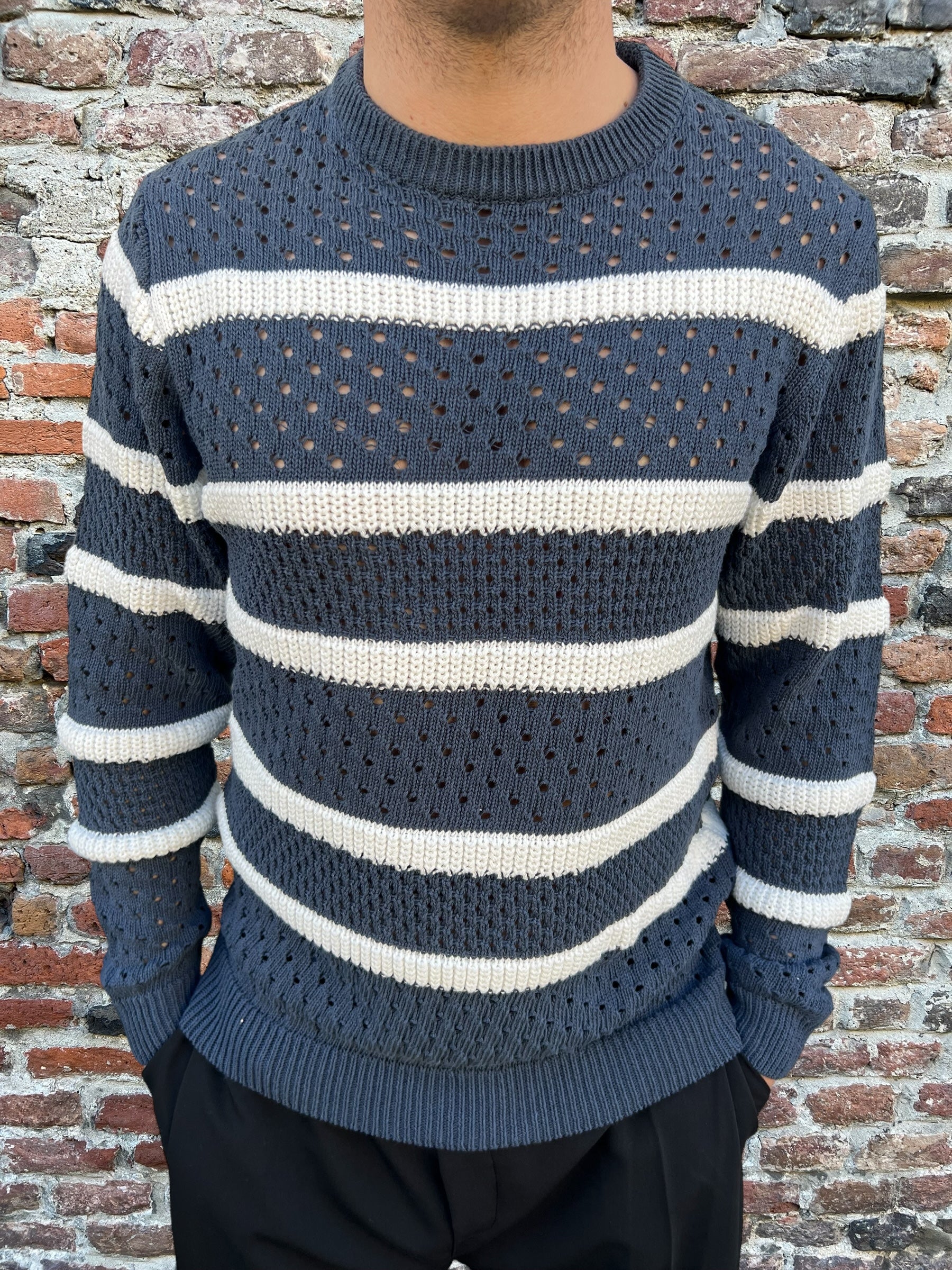 Maglioncino Imperial Righe Blu (8876958187860)
