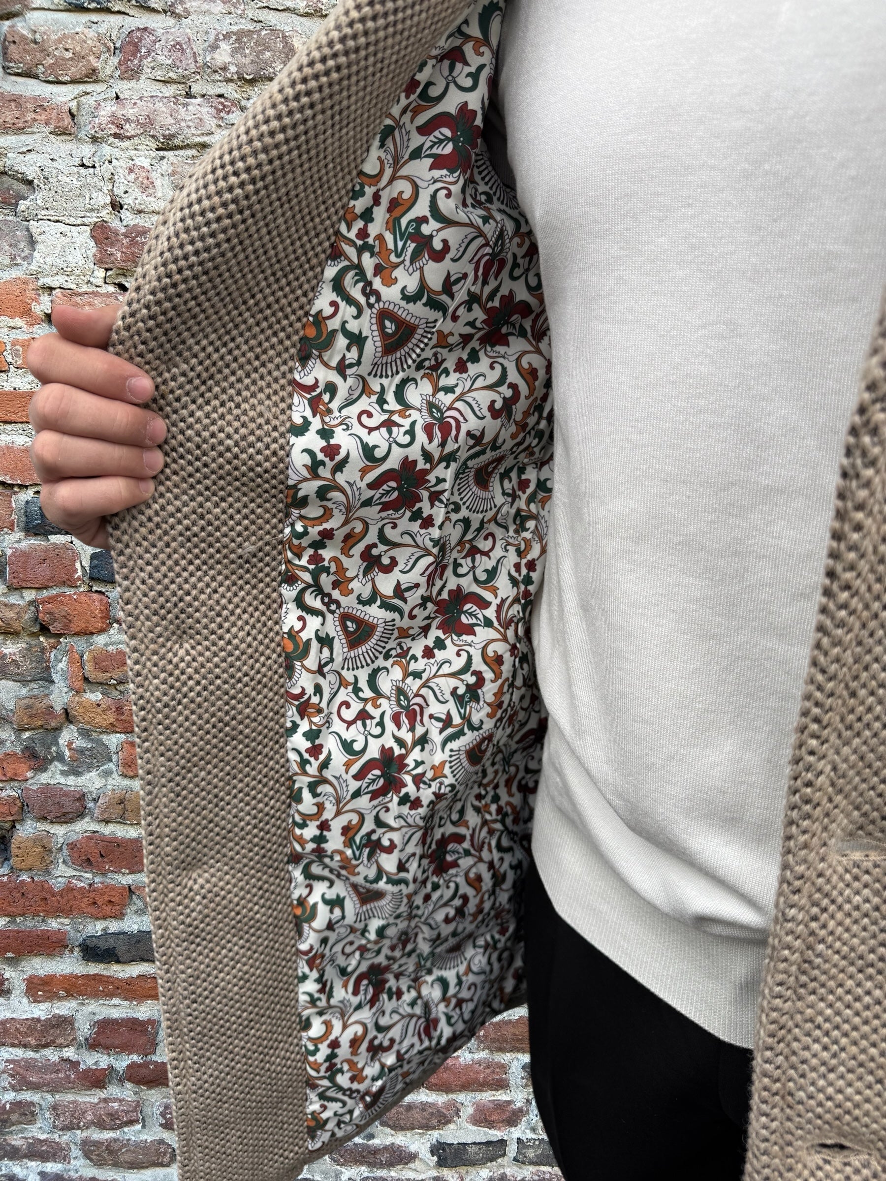 Cappotto V2 Punto di Riso Sabbia (12245096595796)