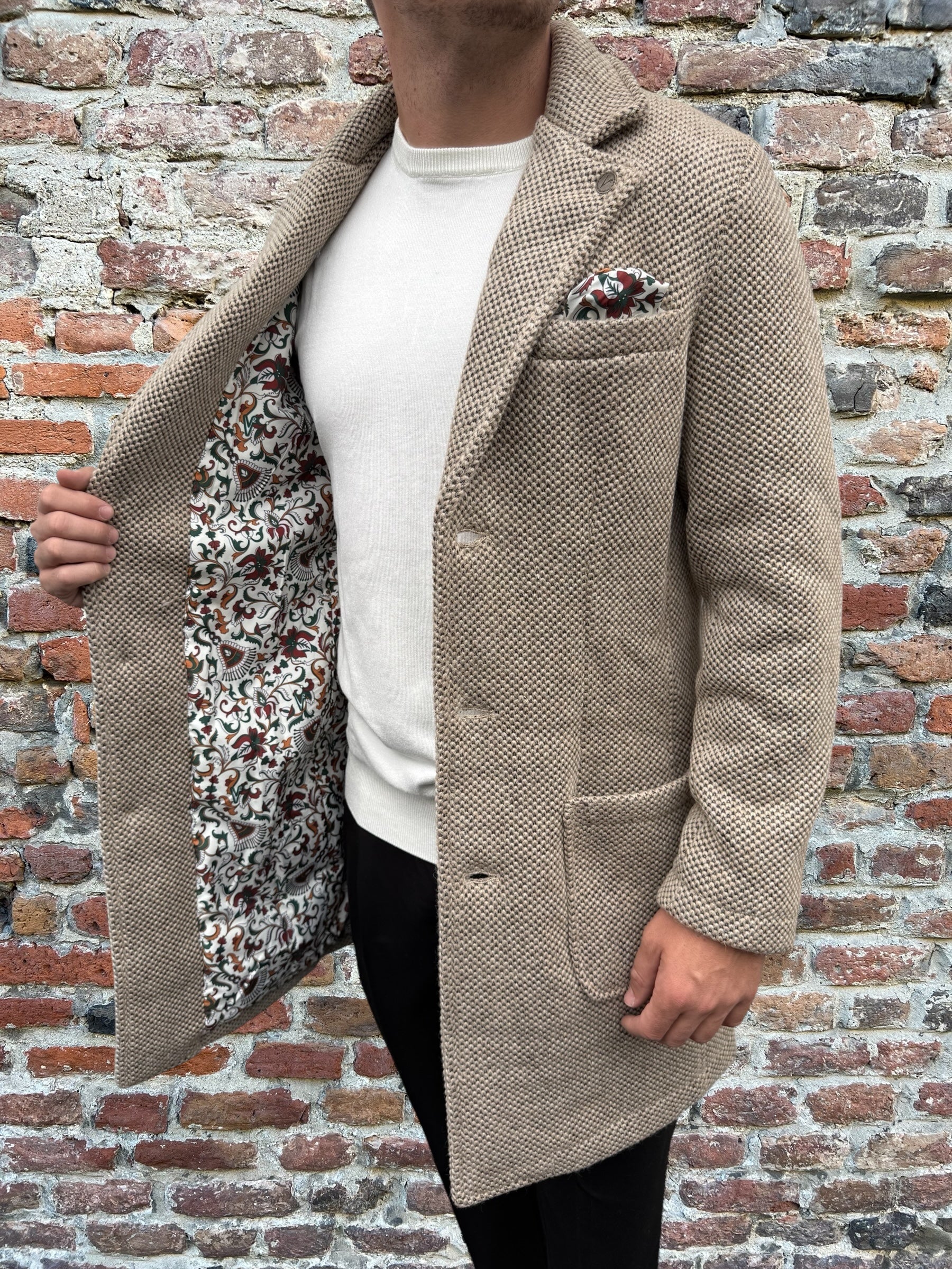 Cappotto V2 Punto di Riso Sabbia (12245096595796)