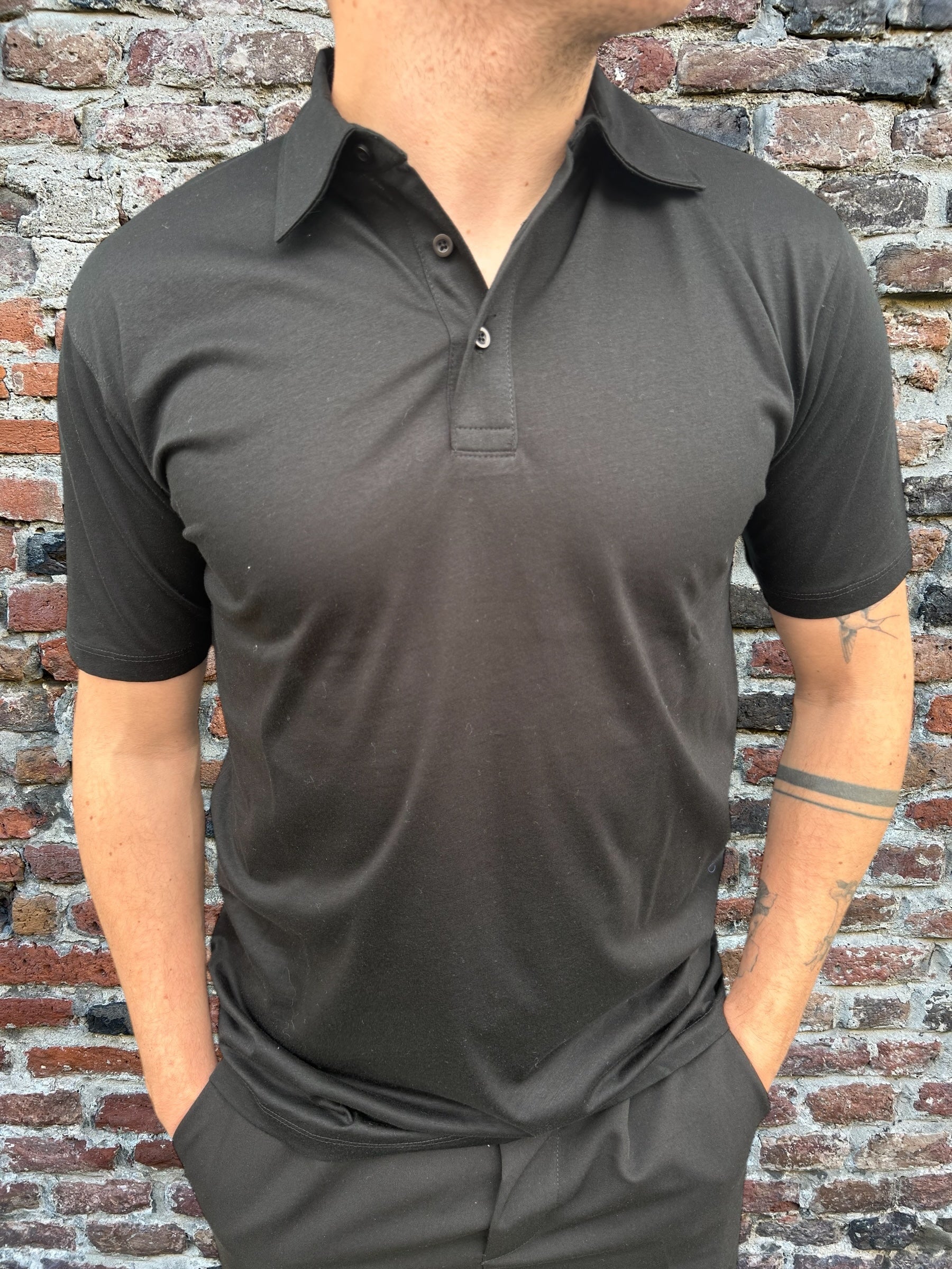 Polo Over-D Cotone Nera 01 (11985648320852)
