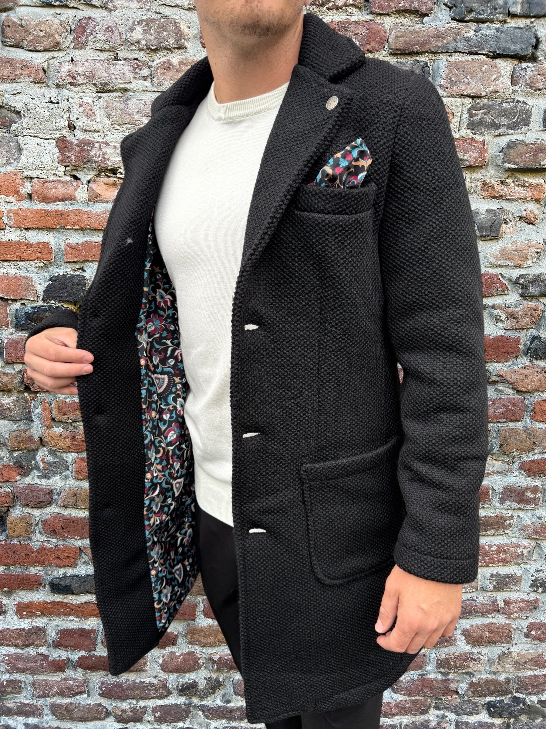 Cappotto V2 Punto di Riso Nero (12245096104276)
