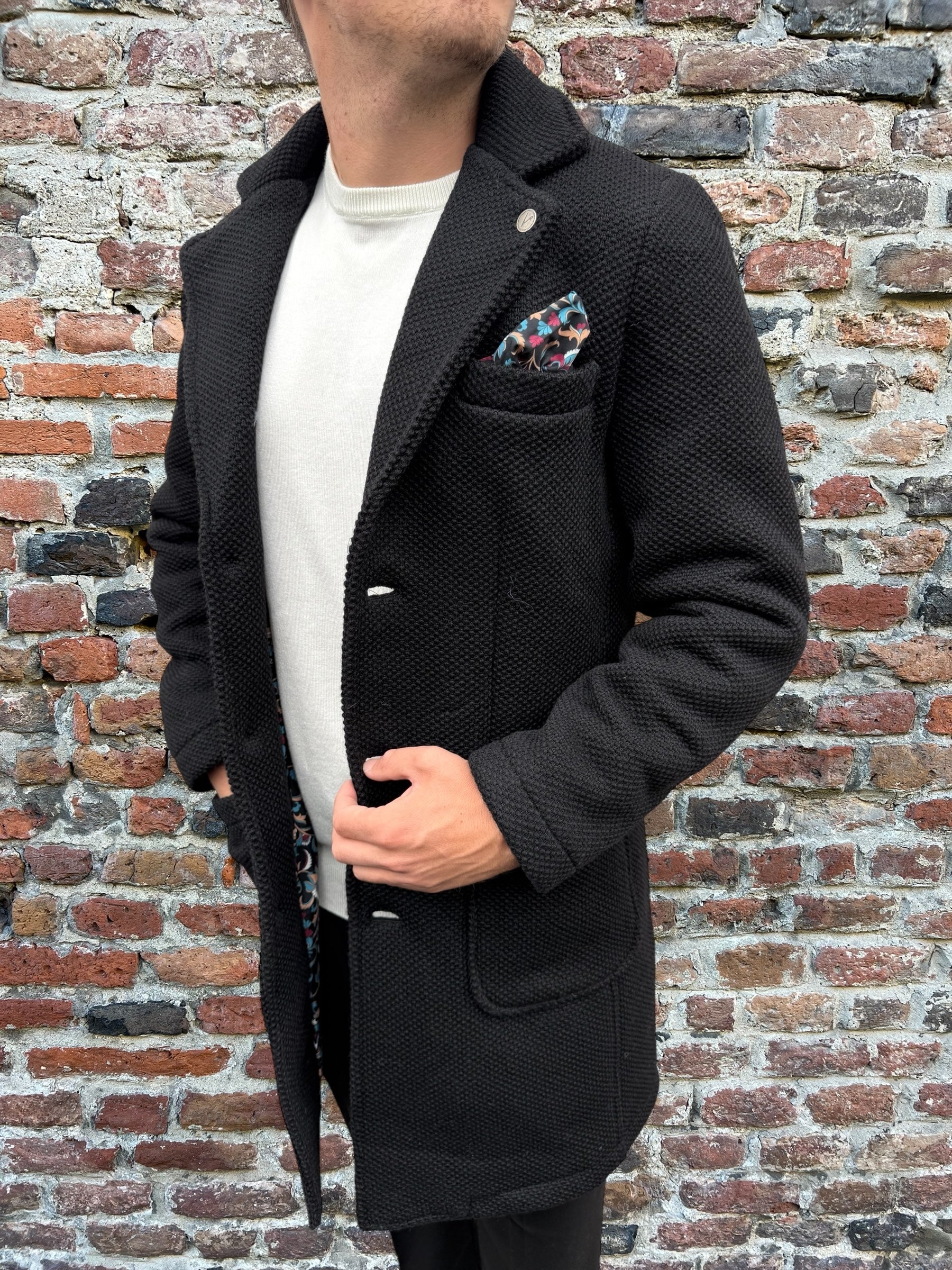 Cappotto V2 Punto di Riso Nero (12245096104276)