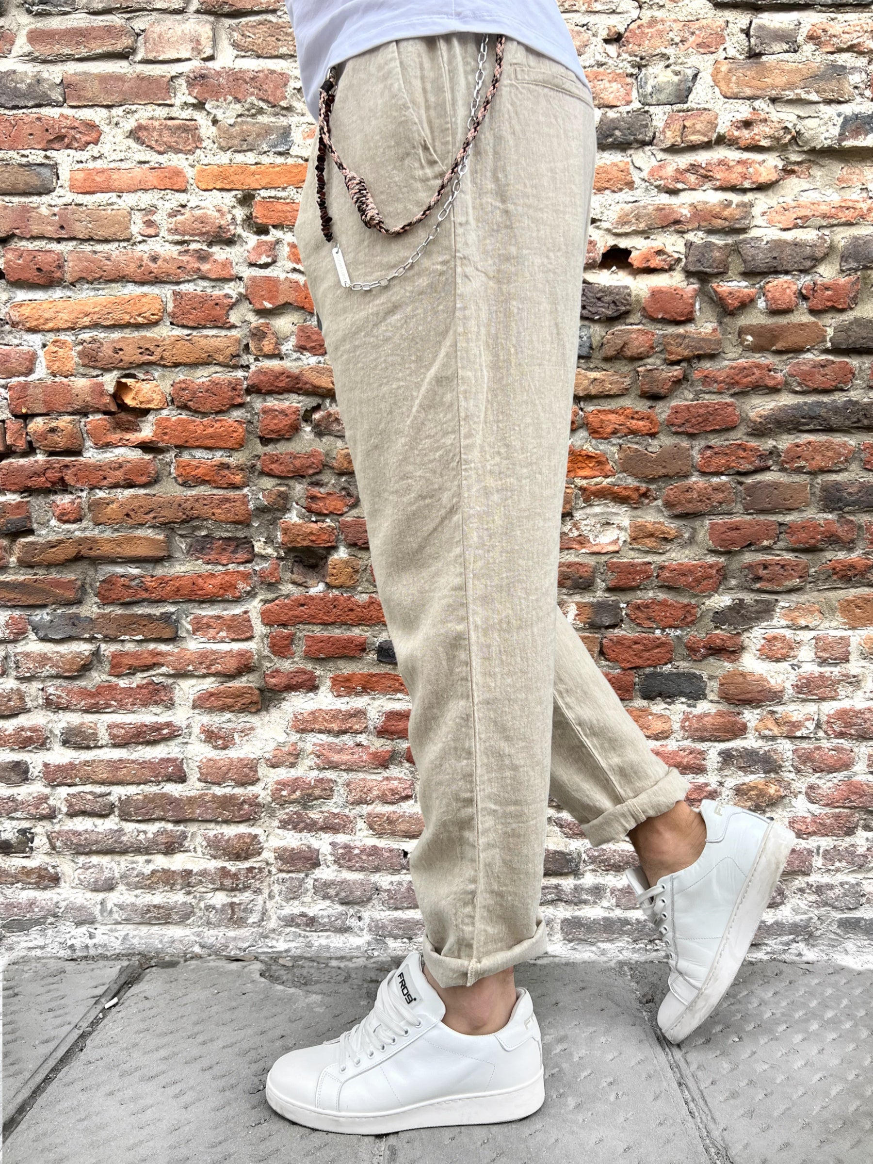 Pantalaccio Gianni Lupo Lino Beige 3270 (9157322539348) (11935575834964)