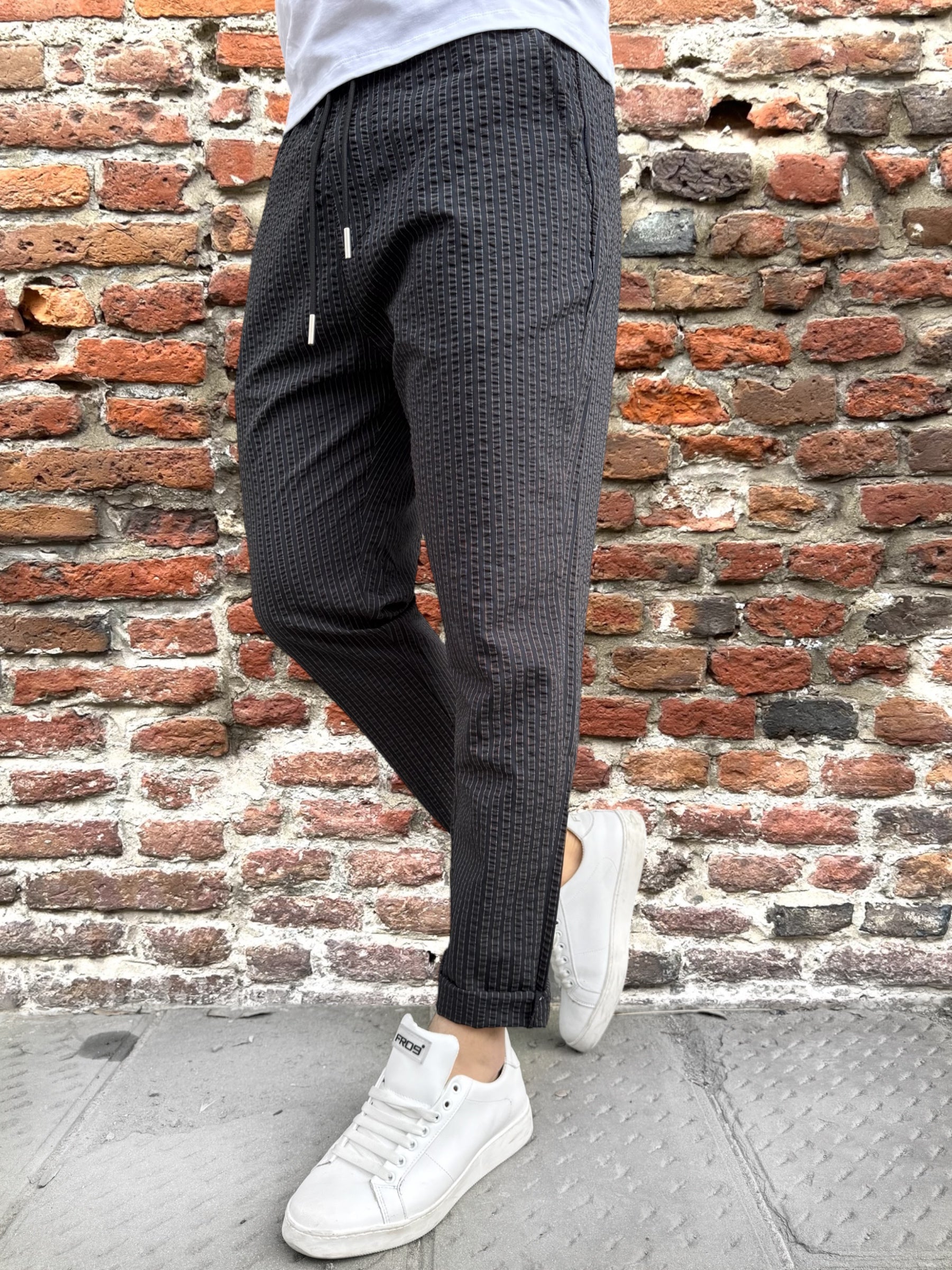 Pantalaccio Gianni Lupo Nero Righe 348 (11988336312660)